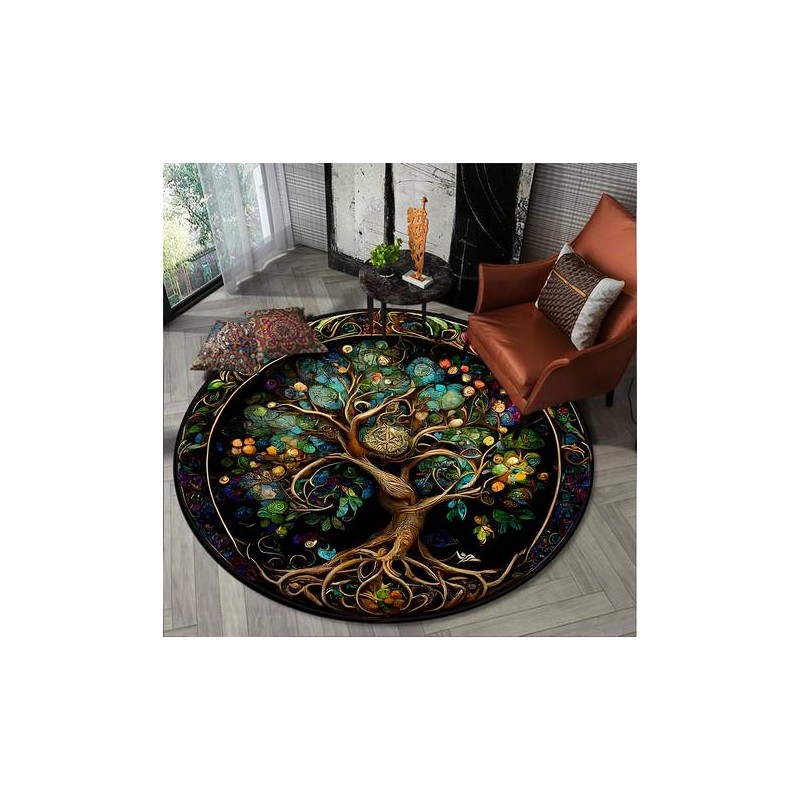 Tapis Rond 1 Arbre