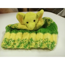 Bonnet enfant Souris Jaune et Verte