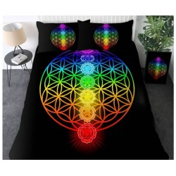 Hdc 36 Flower of Life Rainbow