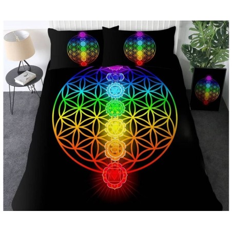 Hdc 36 Flower of Life Rainbow