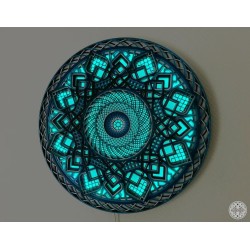 Mandala de Madera con Luces Leds