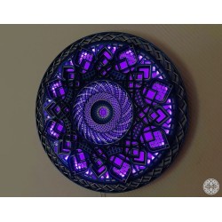 Mandala de Madera con Luces Leds