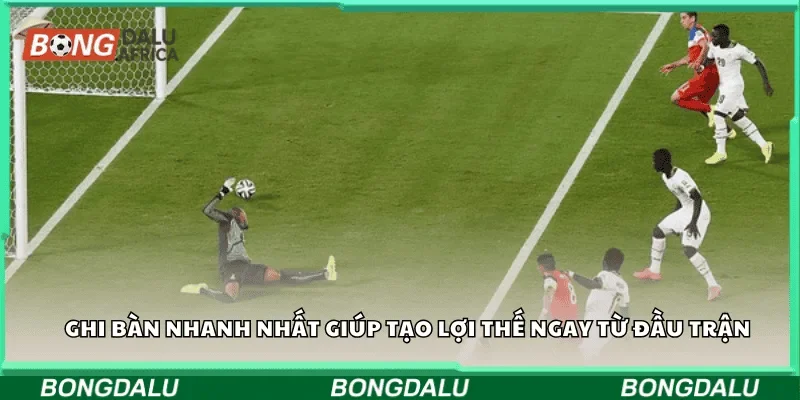 Ghi bàn nhanh nhất giúp tạo lợi thế ngay từ đầu trận