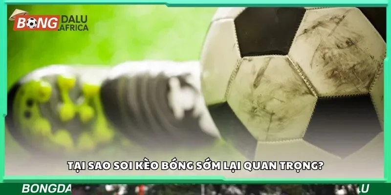 Tại sao soi kèo bóng sớm lại quan trọng?