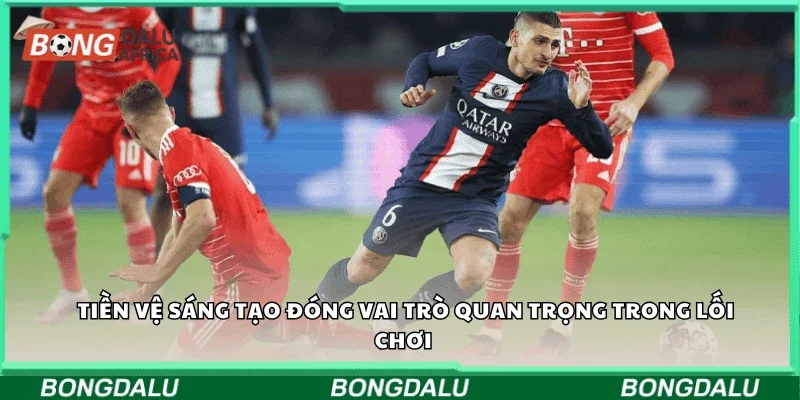 Tiền vệ sáng tạo đóng vai trò quan trọng trong lối chơi