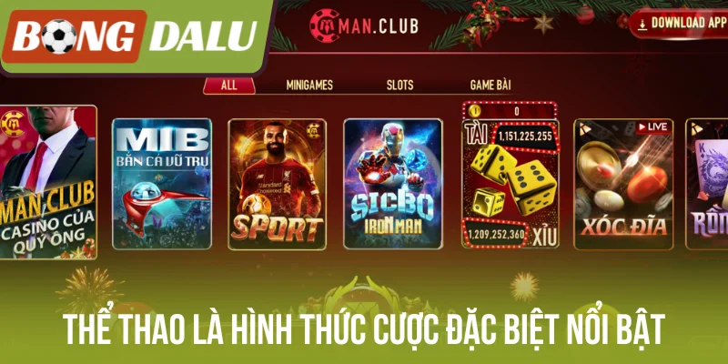 Thể thao là hình thức cược đặc biệt nổi bật